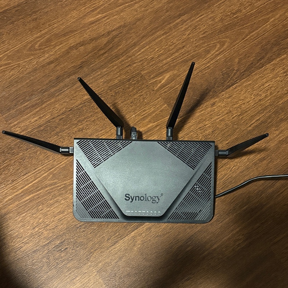 Black Wireless Router Synology